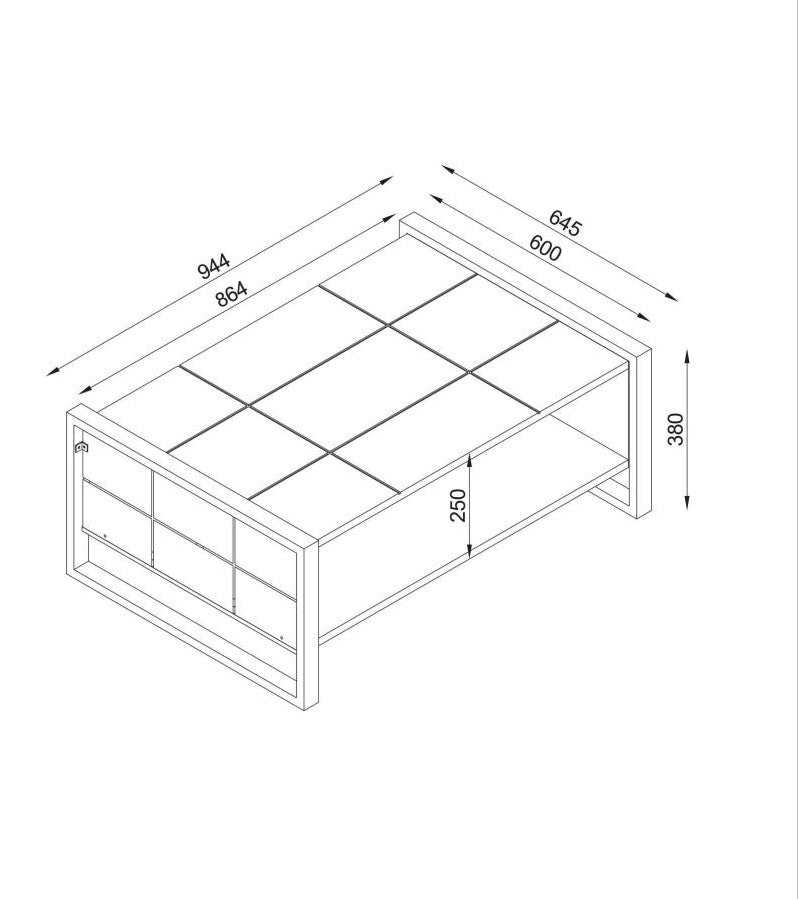 לוסט DE6686 – שולחן קפה מעוצב