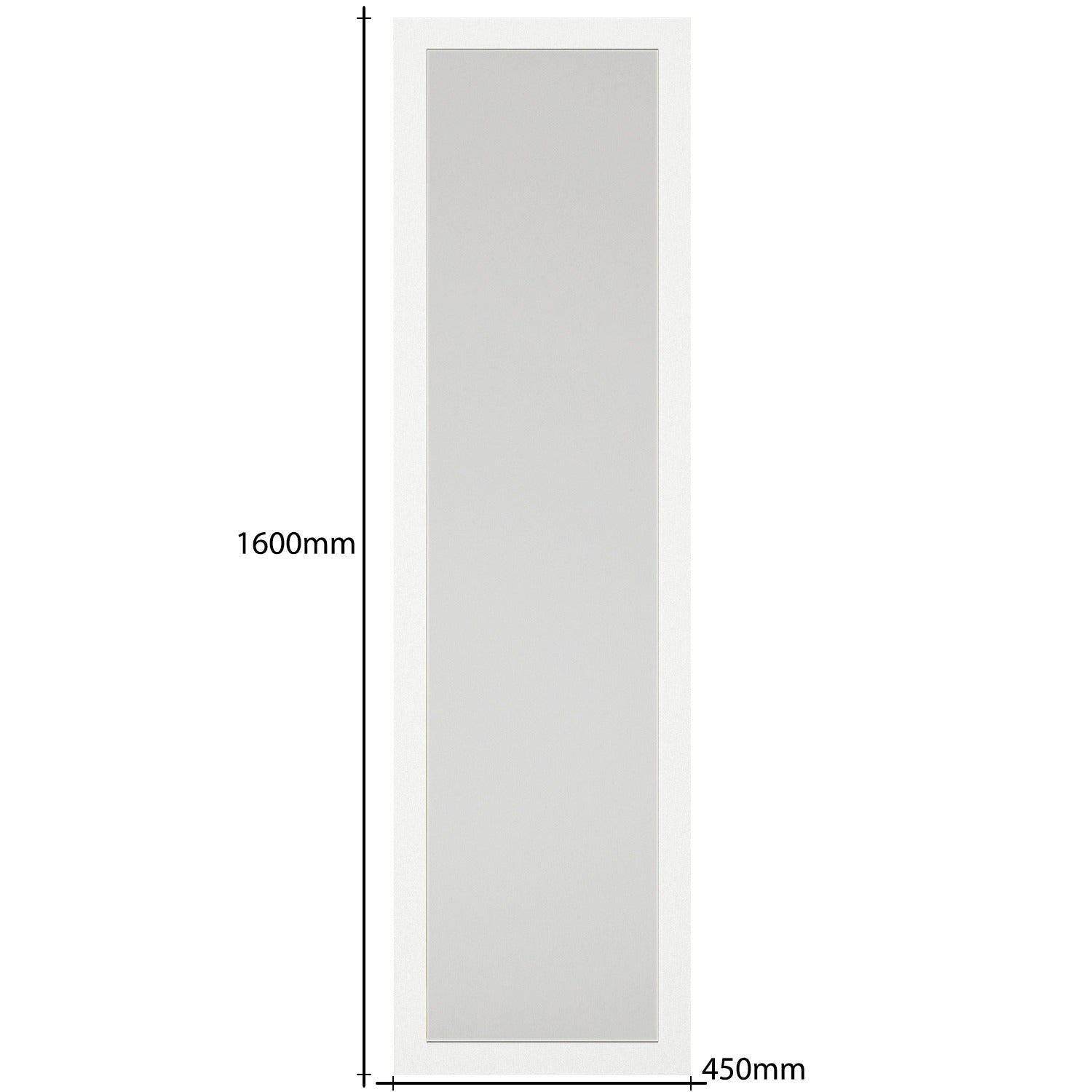 דיאה DE0113 לבן – מראת קיר מלבנית