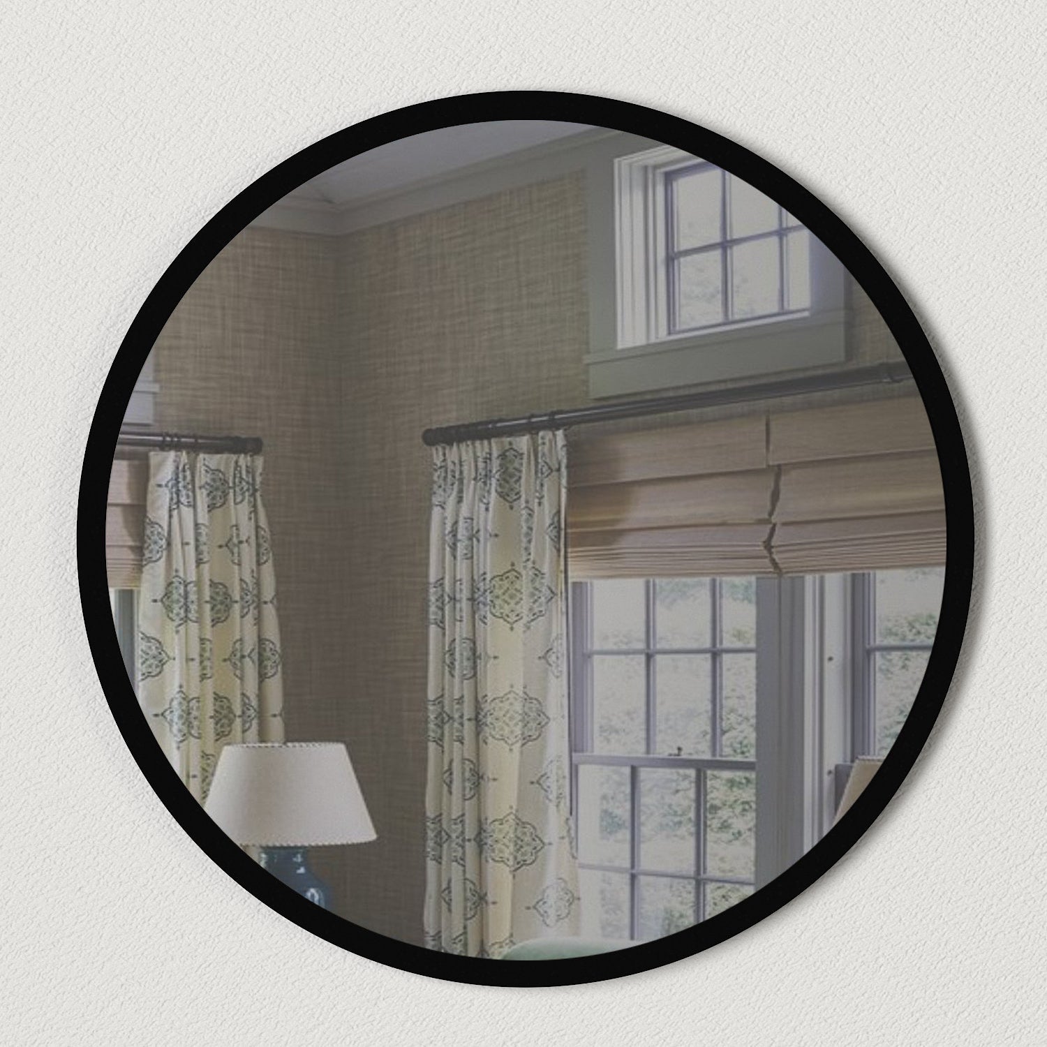 קייטי - שחור - מראה עגולה DE0109