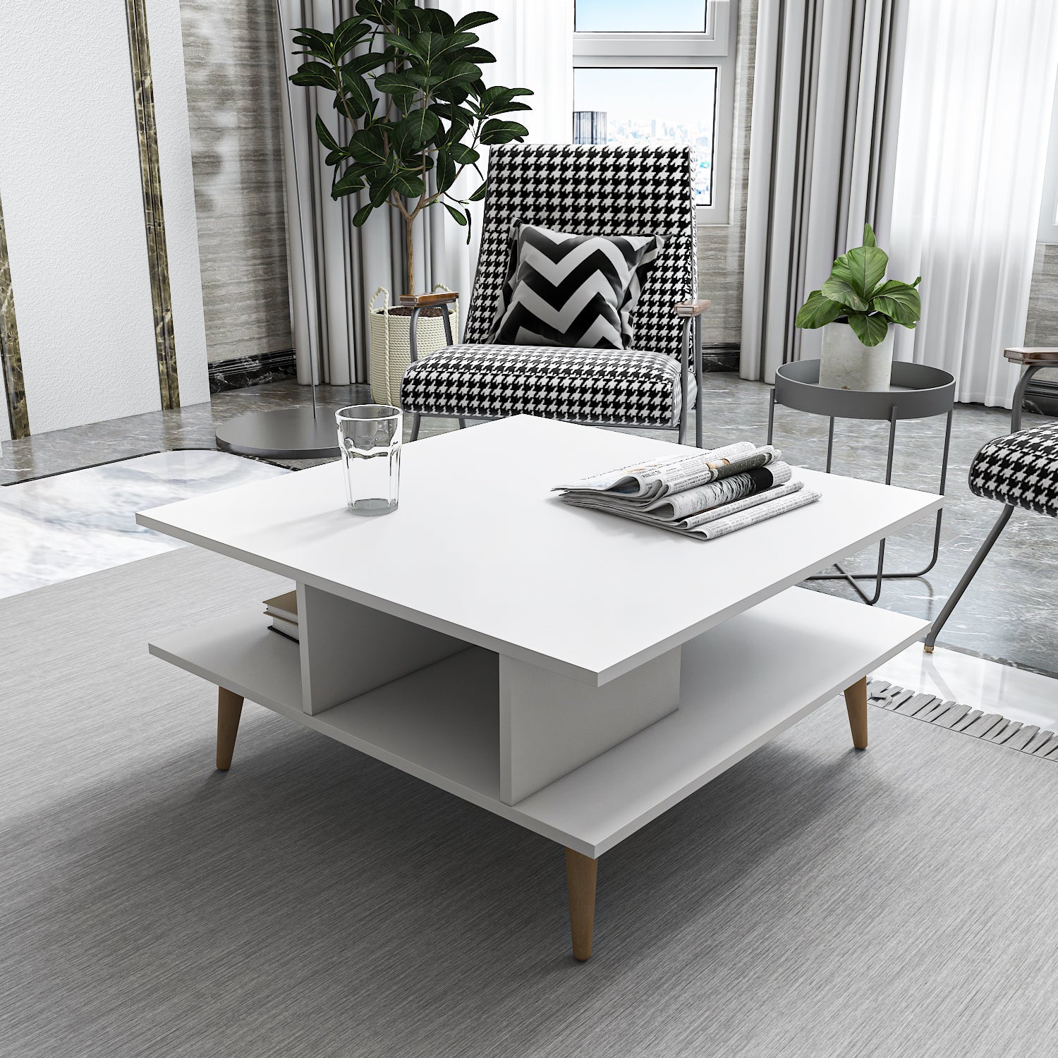 Akya Coffee Table - White